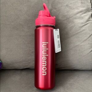Lululemon Red Water Bottle
